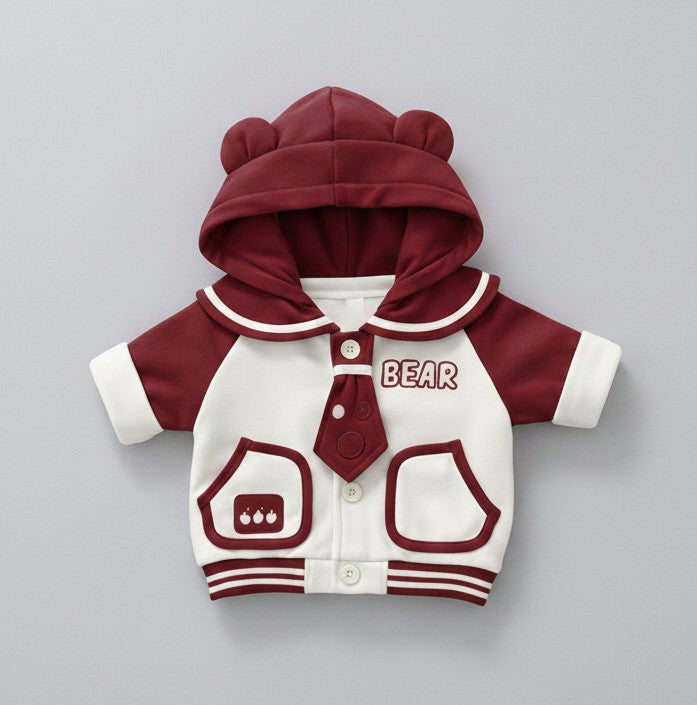 Cute Bear Hoodie Baby Clothing Set – Soft Premium Kids Outfit