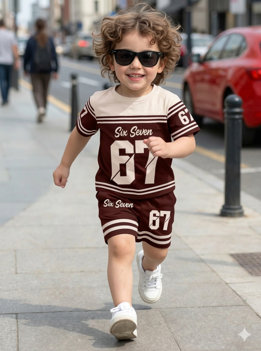 Cute  Kids Summer Co-Ord Set | Soft Cotton T-Shirt & Shorts Outfit for Boys & Girls