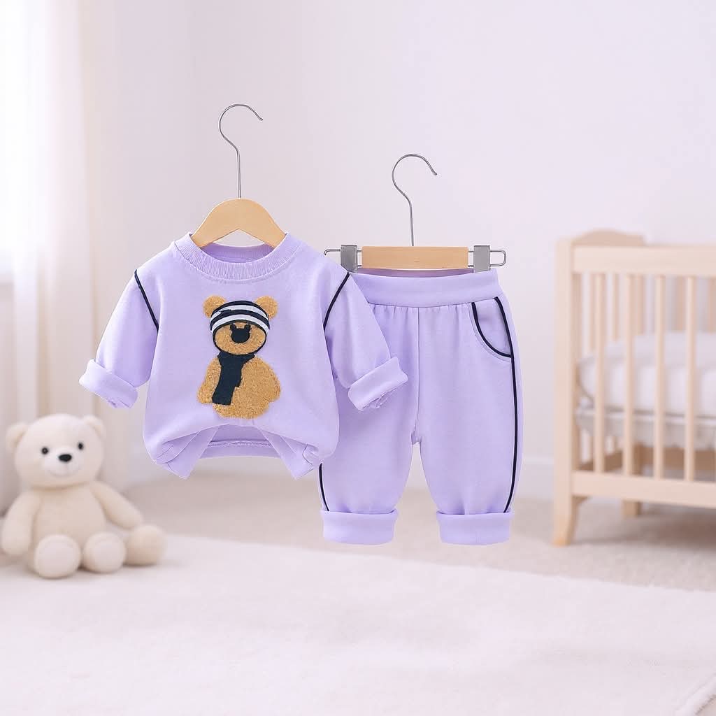 Soft Cotton 2-Piece Suit for Toddlers - Comfortable Top & Bottom Set 👶💖