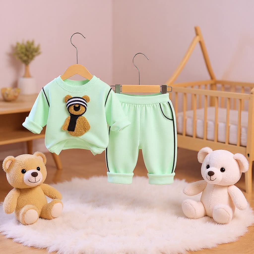 Soft Cotton 2-Piece Suit for Toddlers - Comfortable Top & Bottom Set 👶💖