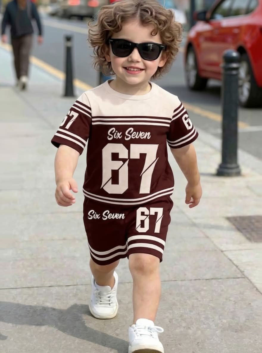 Cute  Kids Summer Co-Ord Set | Soft Cotton T-Shirt & Shorts Outfit for Boys & Girls