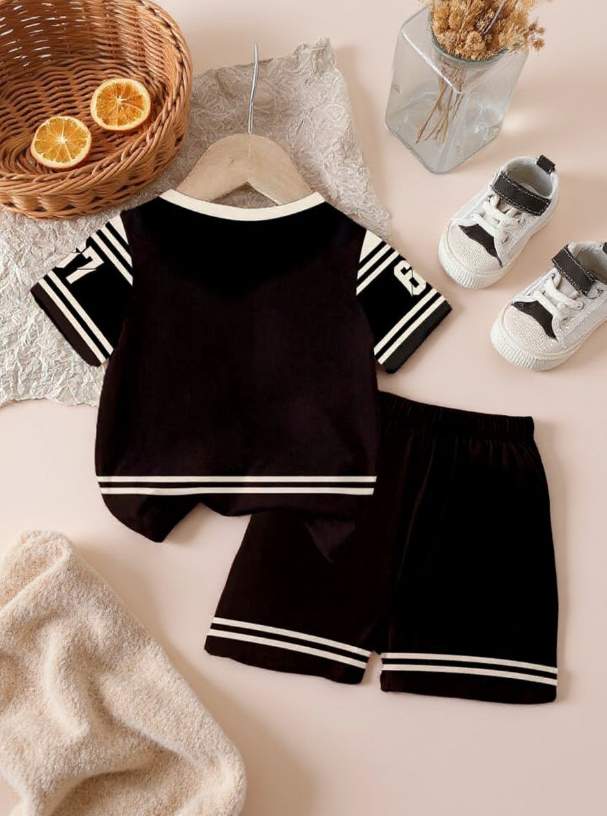 Cute  Kids Summer Co-Ord Set | Soft Cotton T-Shirt & Shorts Outfit for Boys & Girls