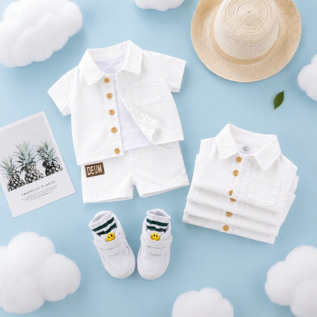 Baby Boys and girls Denim Outfit Set