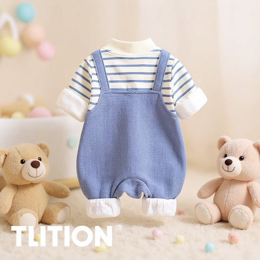 Cute Bear Baby Romper Set – Summer Lightweight Outfit 🧸☀️