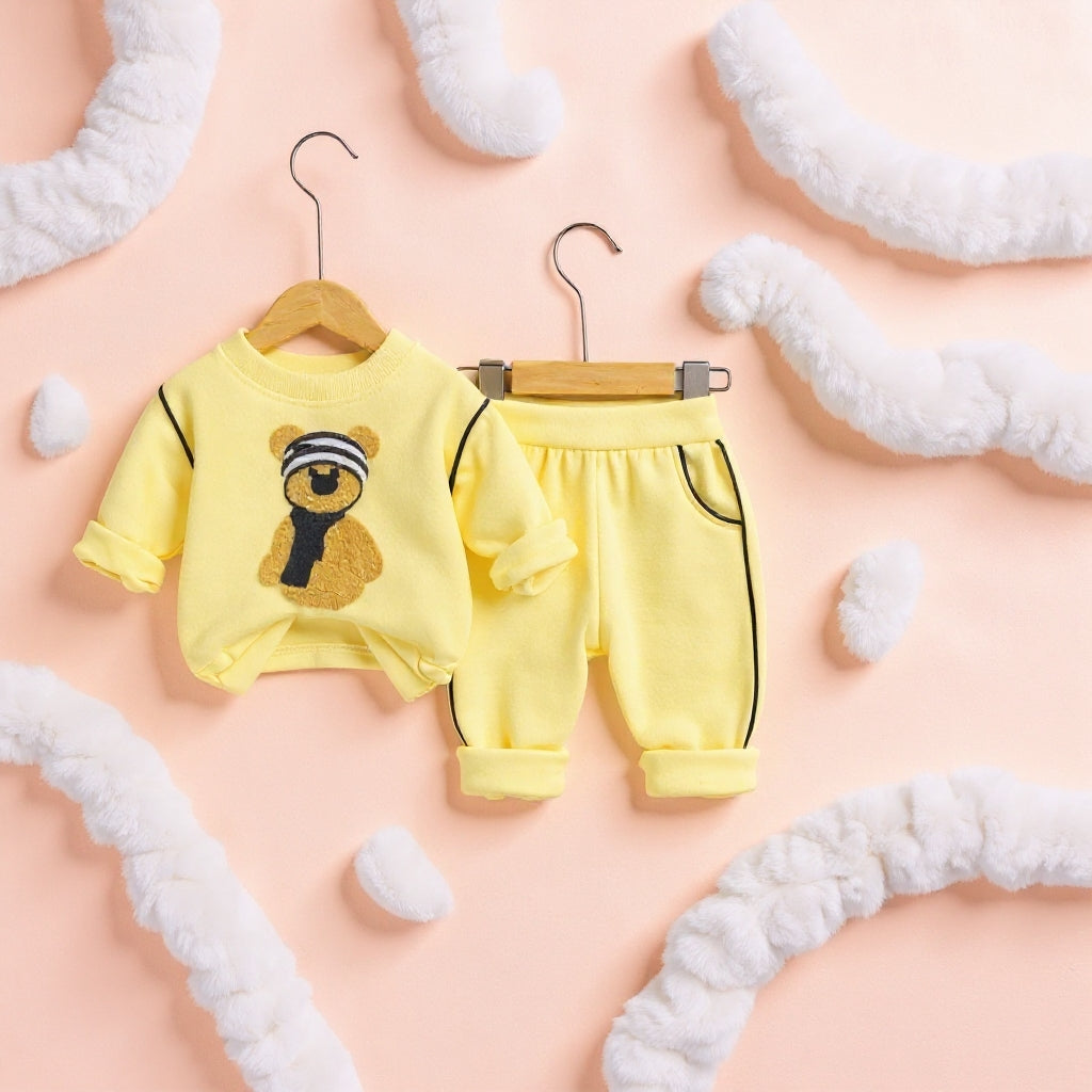 Soft Cotton 2-Piece Suit for Toddlers - Comfortable Top & Bottom Set 👶💖