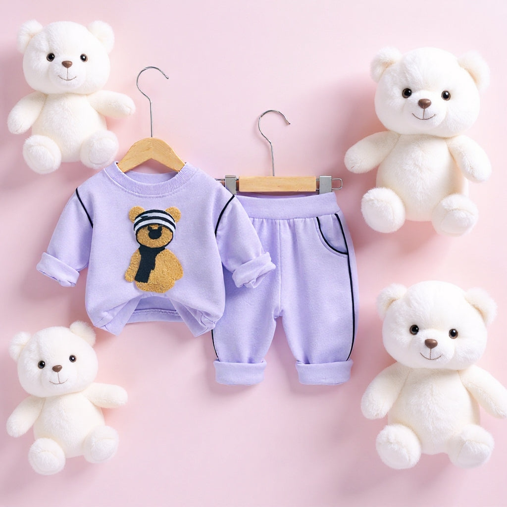 Soft Cotton 2-Piece Suit for Toddlers - Comfortable Top & Bottom Set 👶💖