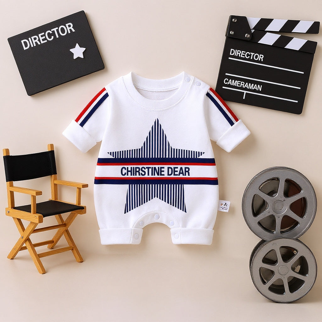 Cute Star Baby Romper – 4 Colors available