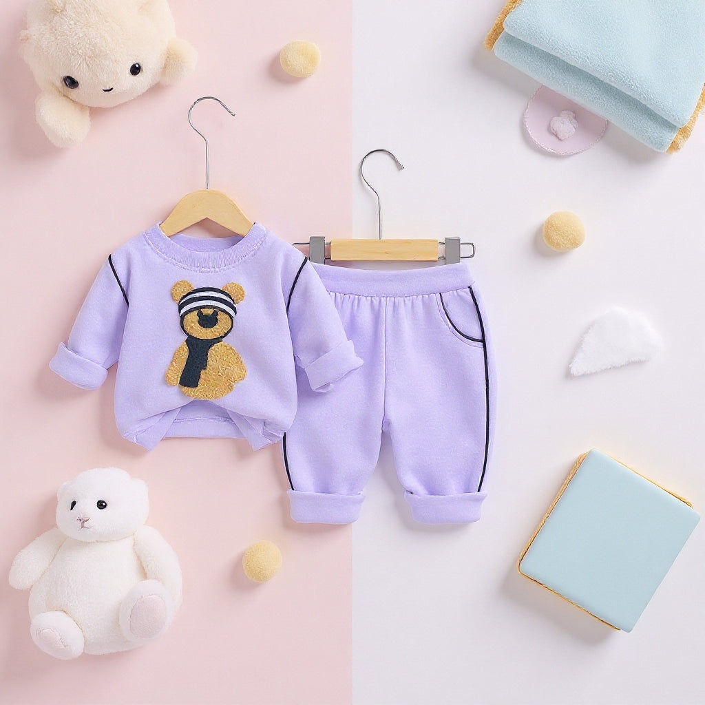 Soft Cotton 2-Piece Suit for Toddlers - Comfortable Top & Bottom Set 👶💖