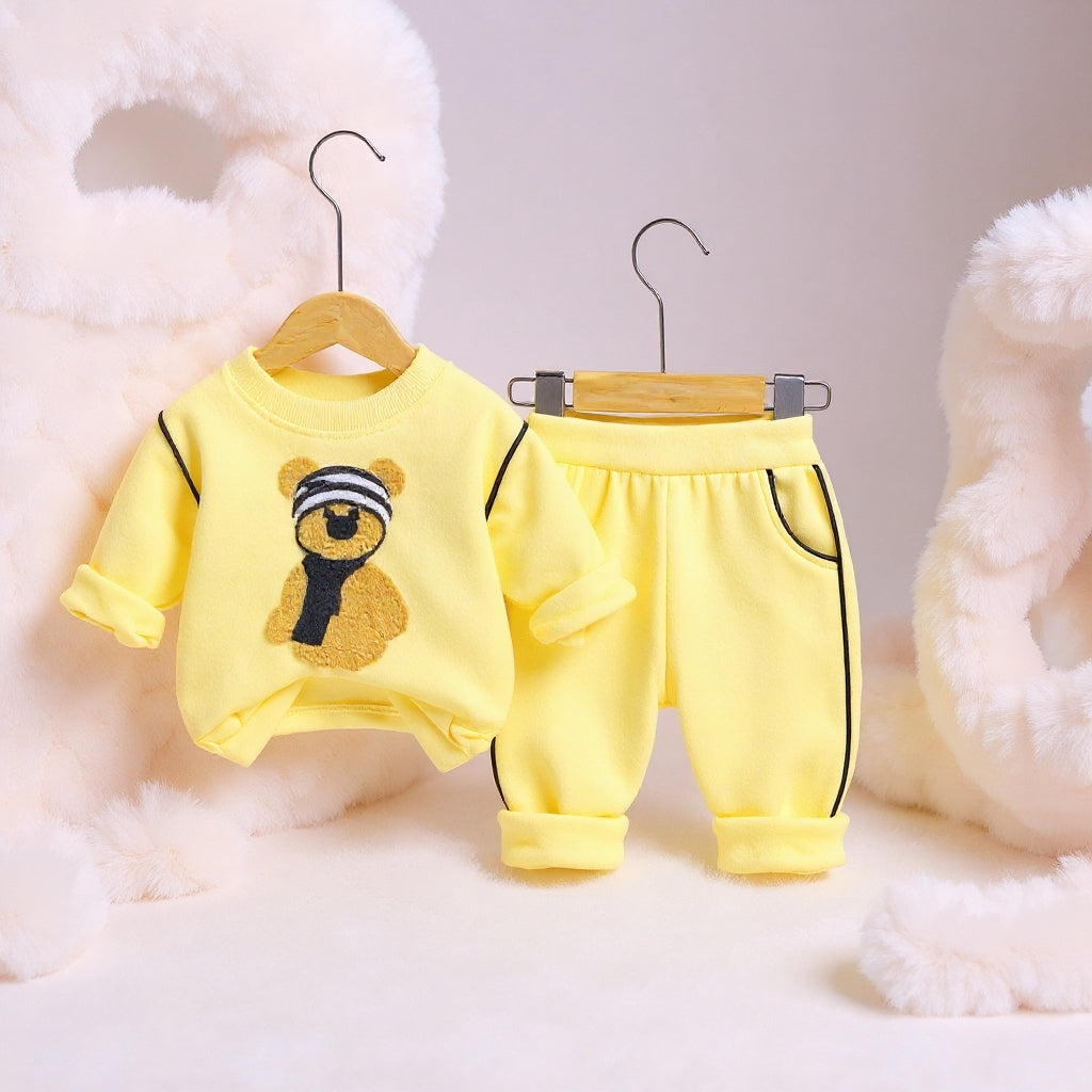 Soft Cotton 2-Piece Suit for Toddlers - Comfortable Top & Bottom Set 👶💖