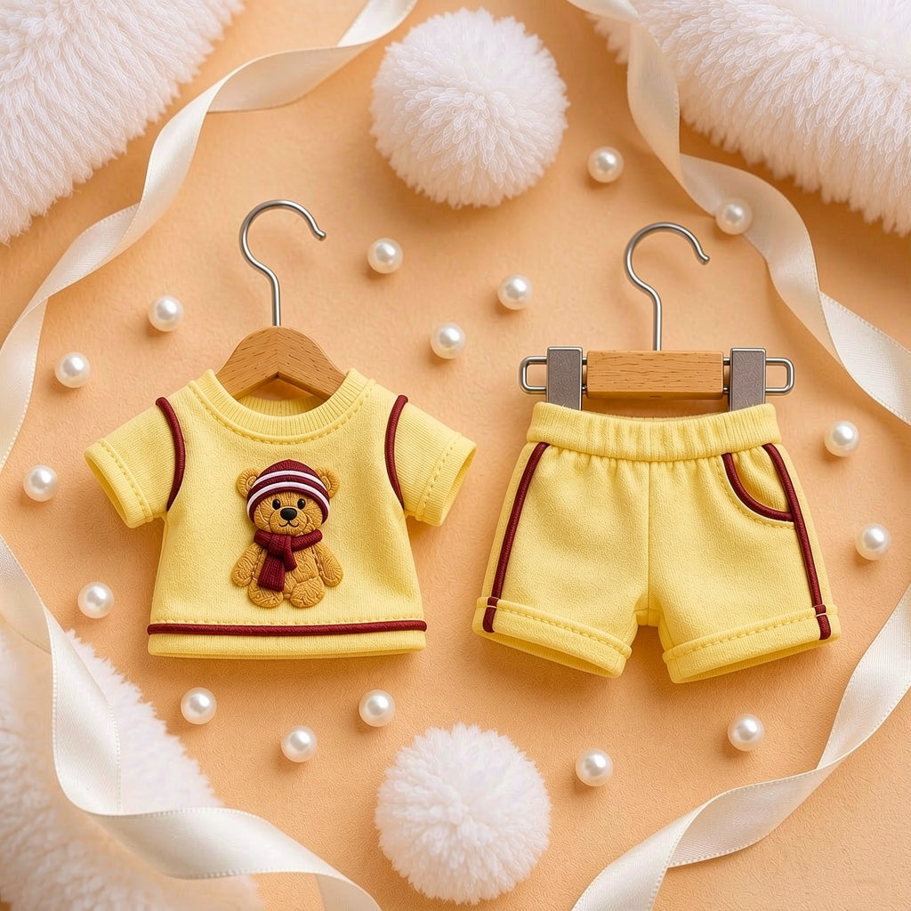Soft Cotton 2-Piece Suit for Toddlers - Comfortable Top & Bottom Set 👶💖