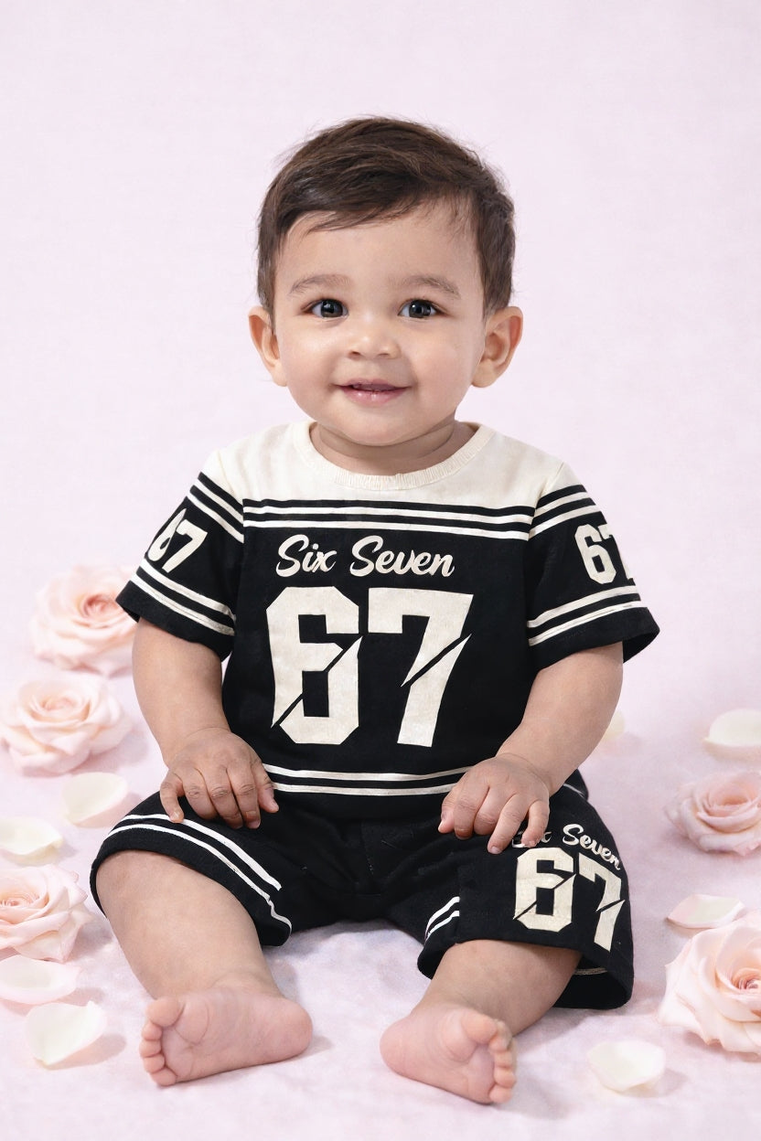 Cute  Kids Summer Co-Ord Set | Soft Cotton T-Shirt & Shorts Outfit for Boys & Girls