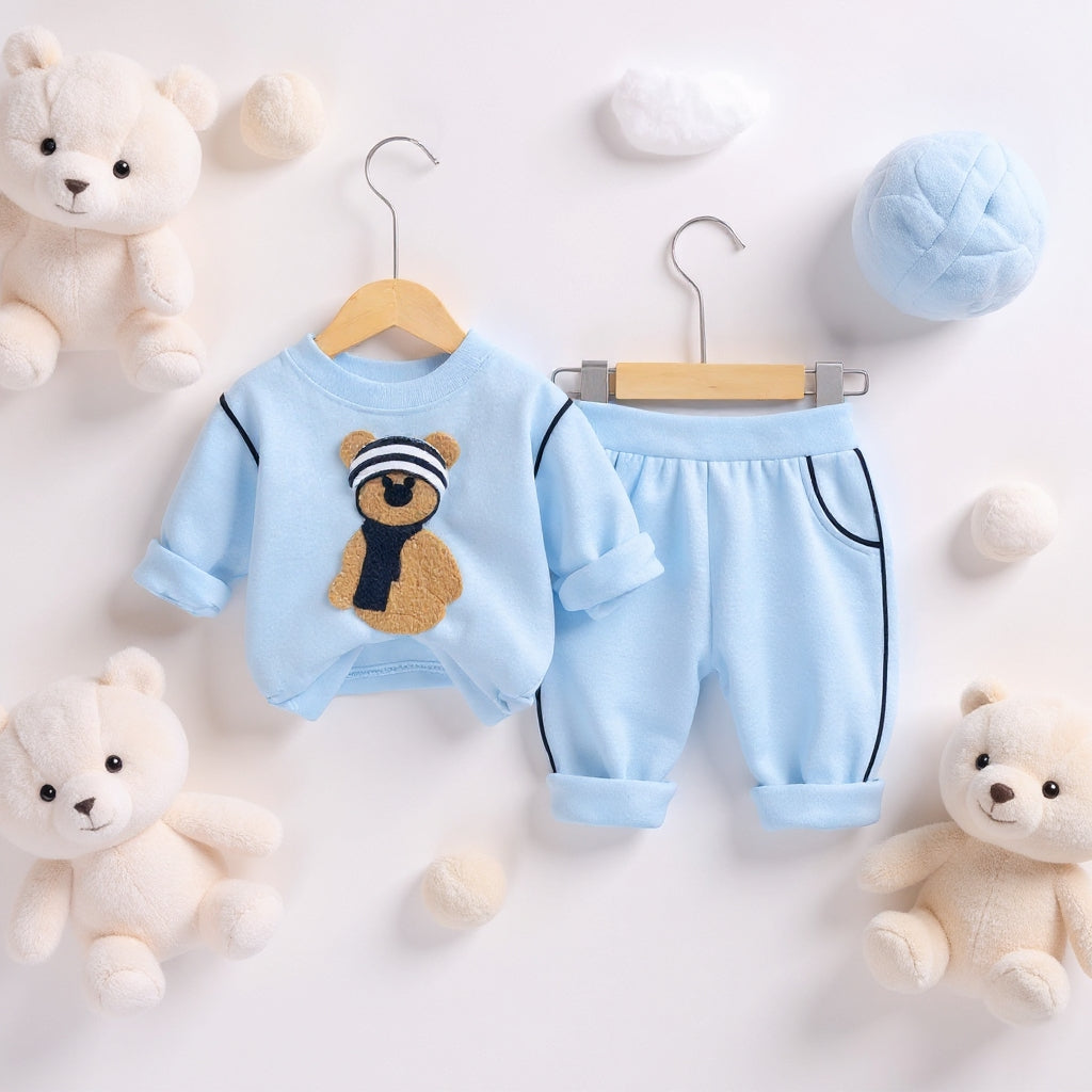Soft Cotton 2-Piece Suit for Toddlers - Comfortable Top & Bottom Set 👶💖