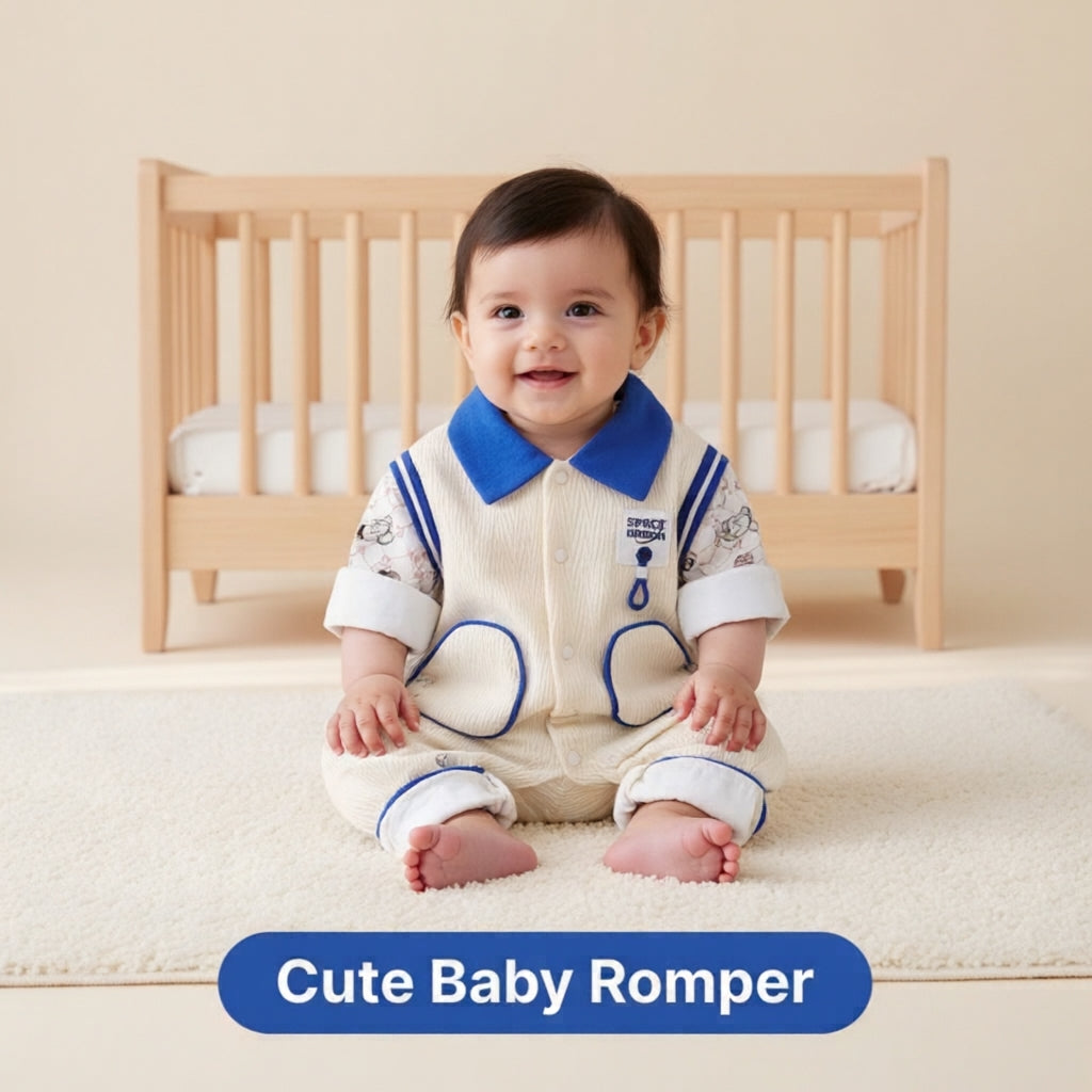 Baby Cotton Romper Suit | Soft & Comfortable Newborn Jumpsuit