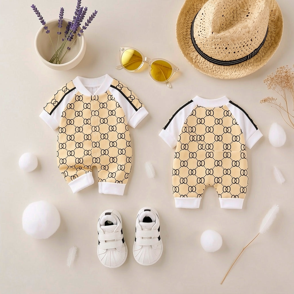 ☀️ Baby Summer Soft Cotton Romper Set 👶