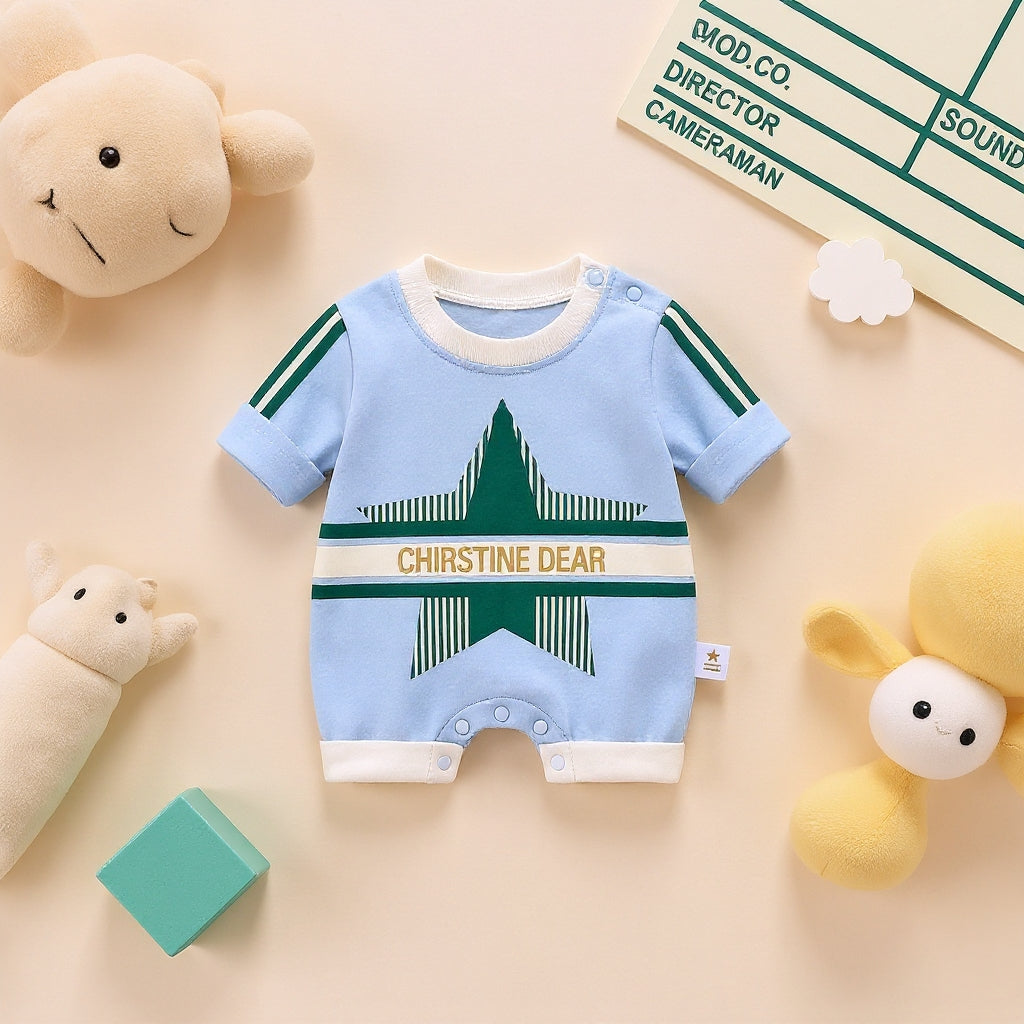Cute Star Baby Romper – 4 Colors available