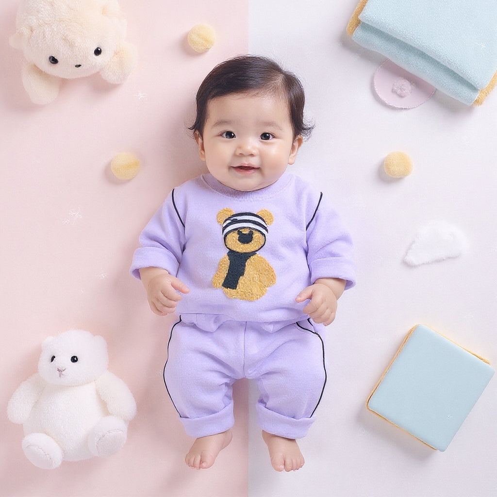 Soft Cotton 2-Piece Suit for Toddlers - Comfortable Top & Bottom Set 👶💖