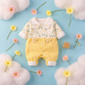 Sunshine Blossom Baby Romper – Soft Summer Floral Cotton Outfit for Girls 🌼👶