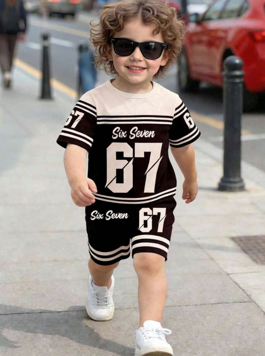 Cute  Kids Summer Co-Ord Set | Soft Cotton T-Shirt & Shorts Outfit for Boys & Girls