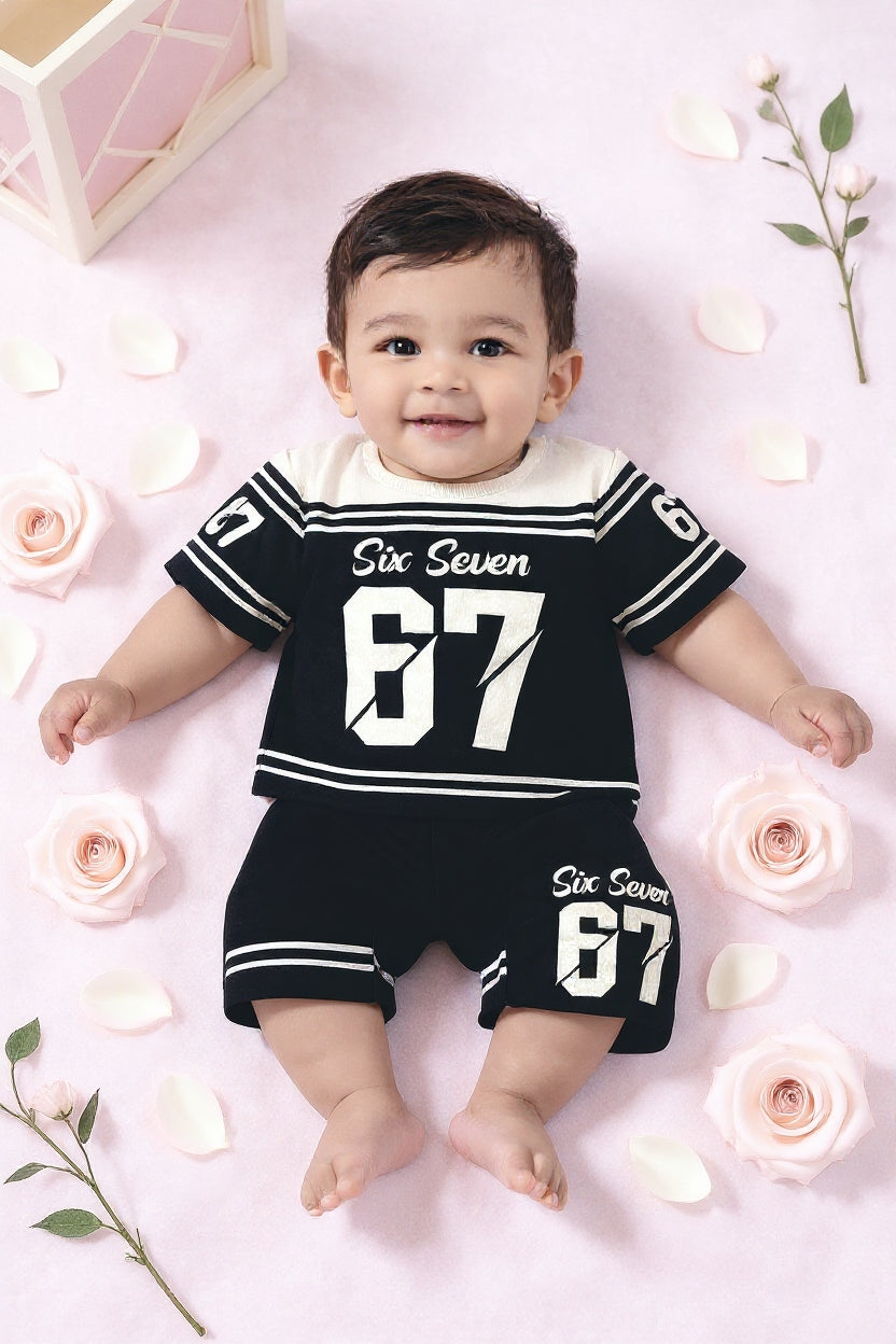 Cute  Kids Summer Co-Ord Set | Soft Cotton T-Shirt & Shorts Outfit for Boys & Girls