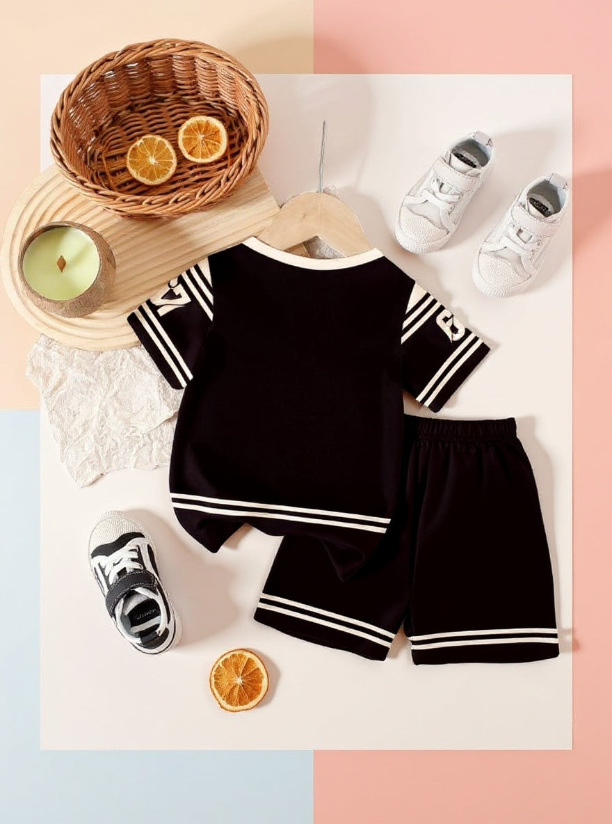 Cute  Kids Summer Co-Ord Set | Soft Cotton T-Shirt & Shorts Outfit for Boys & Girls