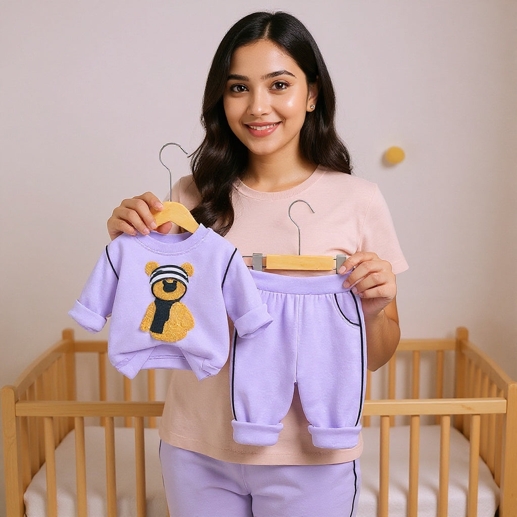 Soft Cotton 2-Piece Suit for Toddlers - Comfortable Top & Bottom Set 👶💖