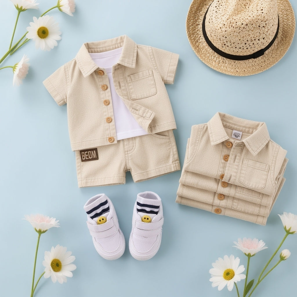 Baby Boys and girls Denim Outfit Set