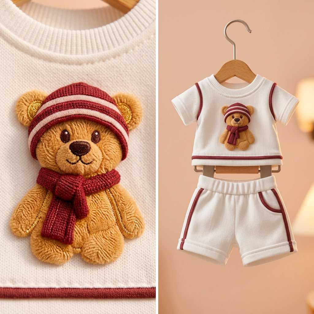 Soft Cotton 2-Piece Suit for Toddlers - Comfortable Top & Bottom Set 👶💖