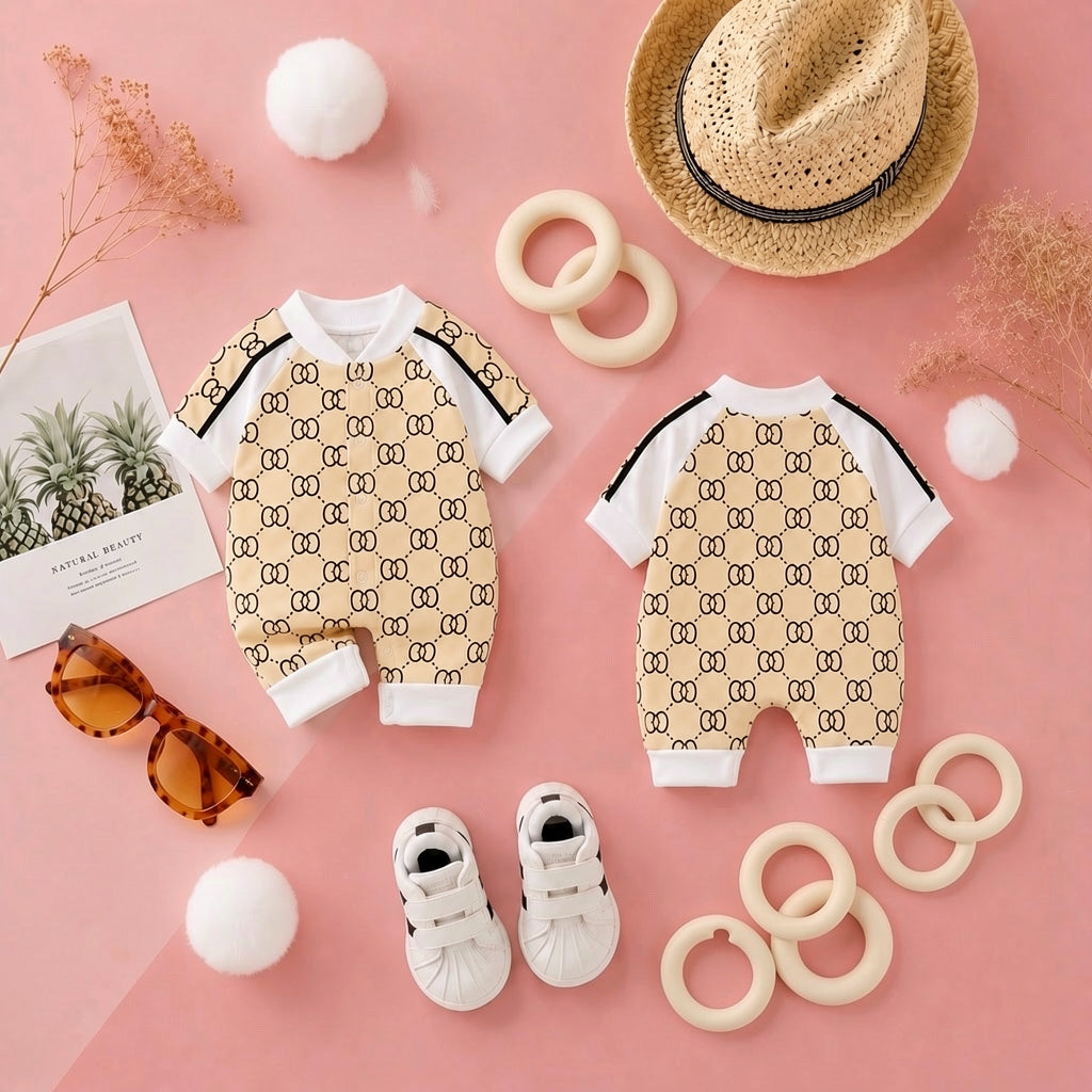 ☀️ Baby Summer Soft Cotton Romper Set 👶