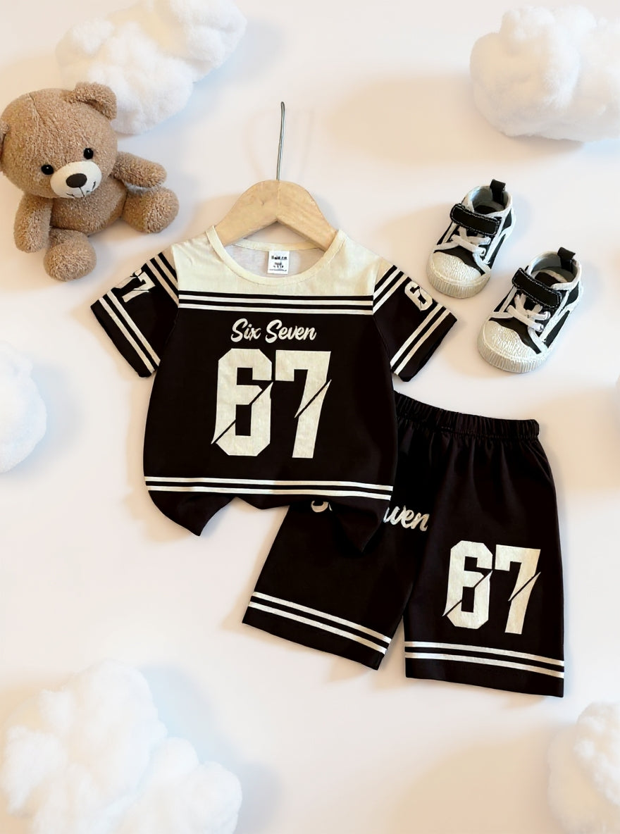 Cute  Kids Summer Co-Ord Set | Soft Cotton T-Shirt & Shorts Outfit for Boys & Girls