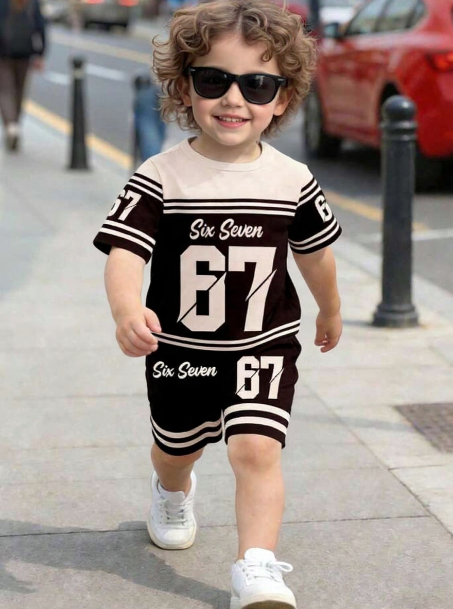 Cute  Kids Summer Co-Ord Set | Soft Cotton T-Shirt & Shorts Outfit for Boys & Girls