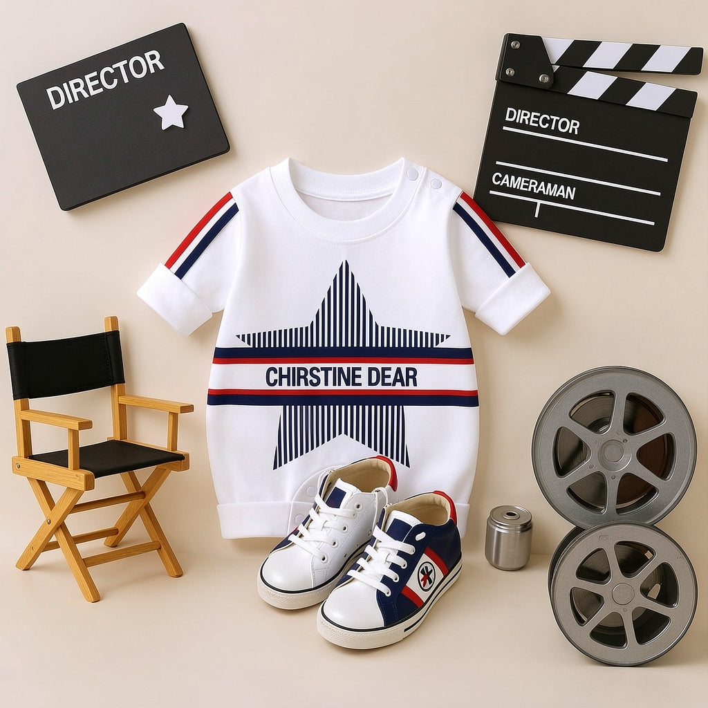 Cute Star Baby Romper – 4 Colors available