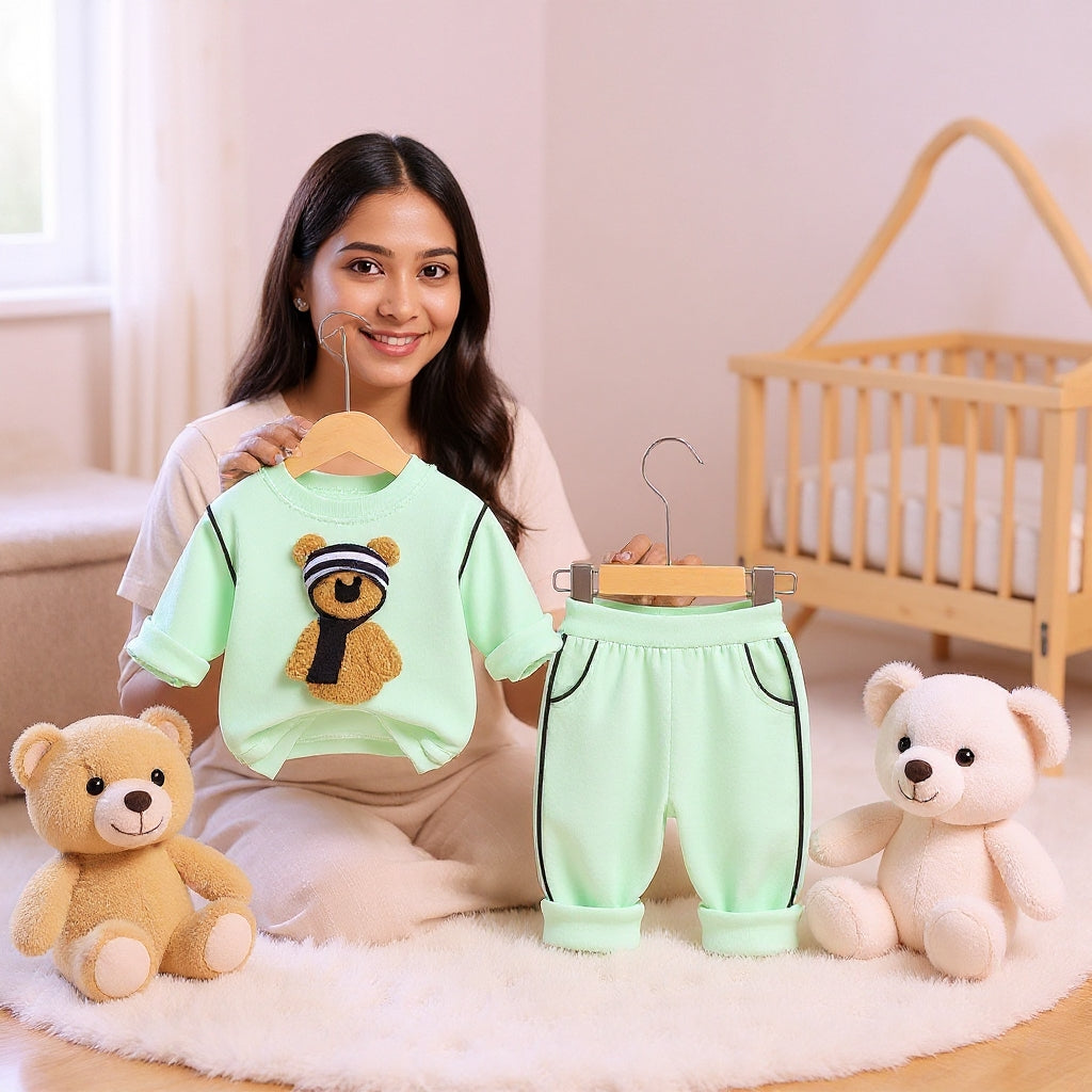 Soft Cotton 2-Piece Suit for Toddlers - Comfortable Top & Bottom Set 👶💖