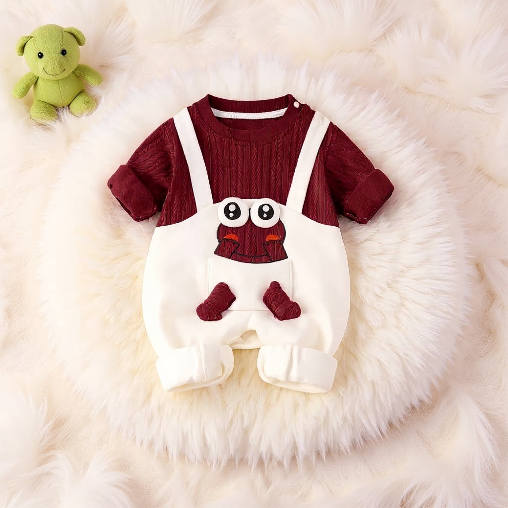 Little Frog Summer Baby Romper – Cute Green Cotton Outfit for Babies 🐸☀️