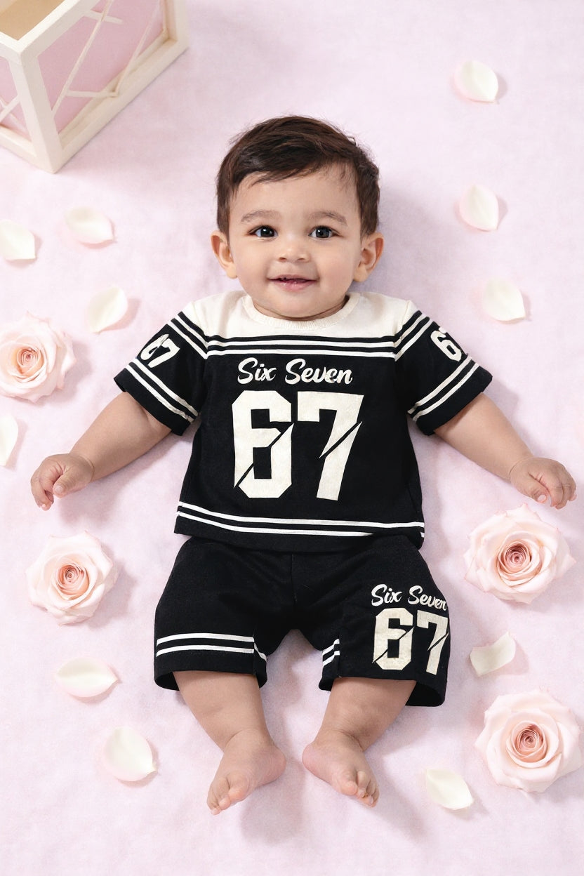 Cute  Kids Summer Co-Ord Set | Soft Cotton T-Shirt & Shorts Outfit for Boys & Girls