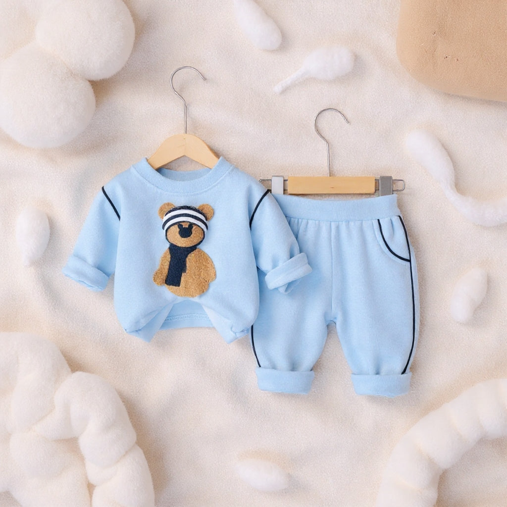 Soft Cotton 2-Piece Suit for Toddlers - Comfortable Top & Bottom Set 👶💖