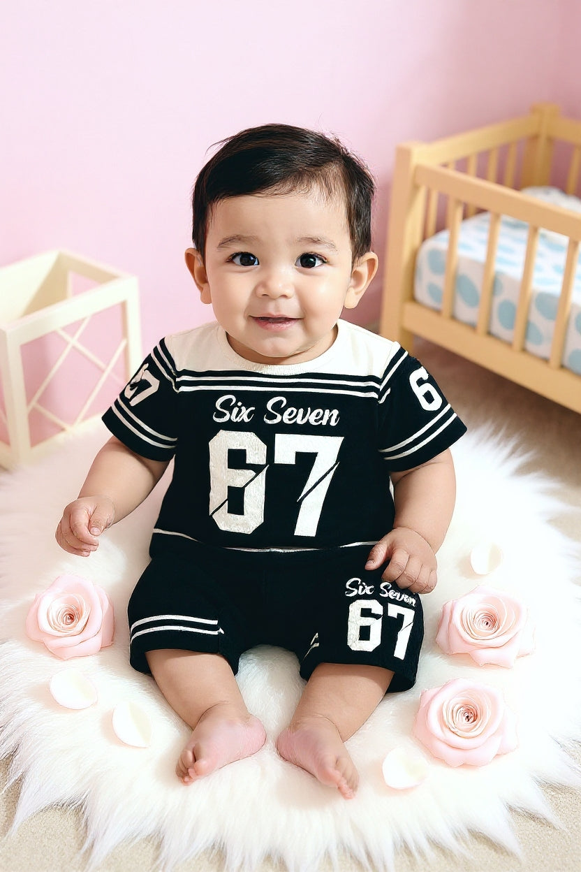 Cute  Kids Summer Co-Ord Set | Soft Cotton T-Shirt & Shorts Outfit for Boys & Girls