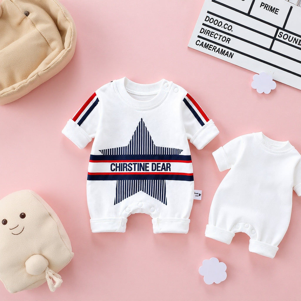 Cute Star Baby Romper – 4 Colors available