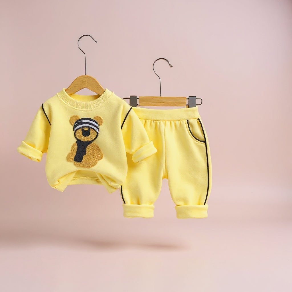 Soft Cotton 2-Piece Suit for Toddlers - Comfortable Top & Bottom Set 👶💖