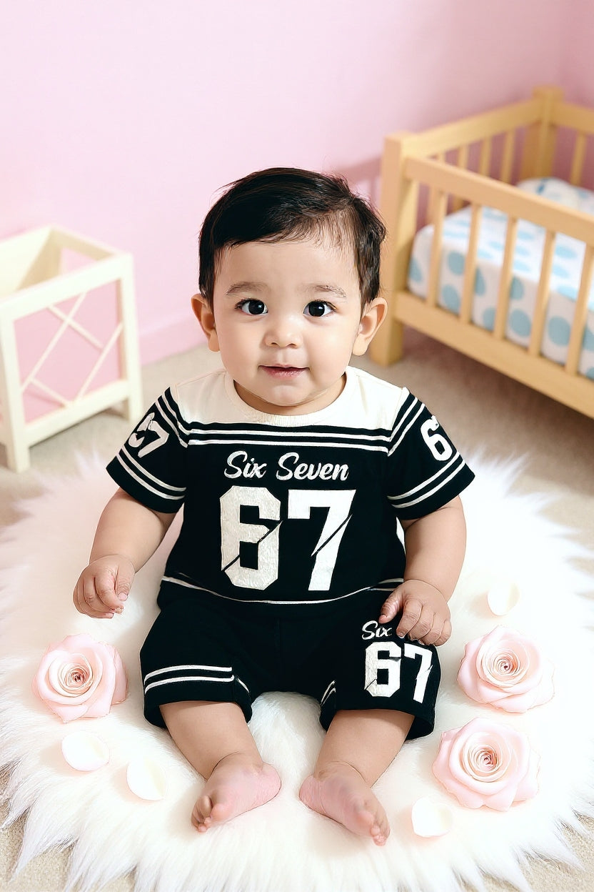 Cute  Kids Summer Co-Ord Set | Soft Cotton T-Shirt & Shorts Outfit for Boys & Girls