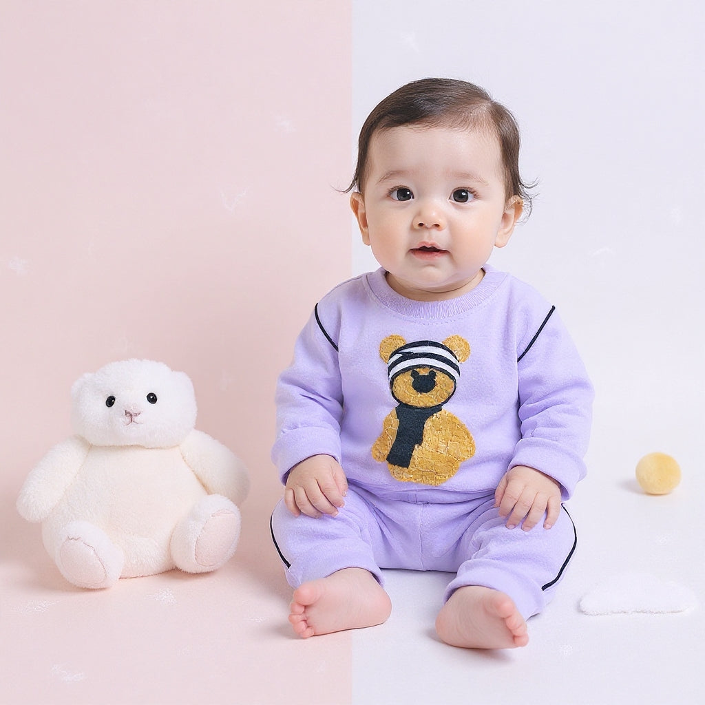 Soft Cotton 2-Piece Suit for Toddlers - Comfortable Top & Bottom Set 👶💖