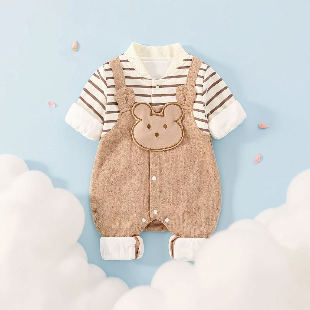 Cute Bear Baby Romper Set – Summer Lightweight Outfit 🧸☀️