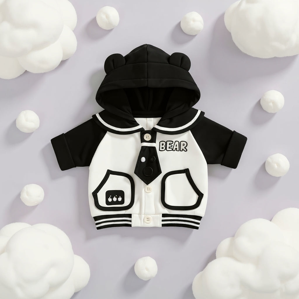 Cute Bear Hoodie Baby Clothing Set – Soft Premium Kids Outfit