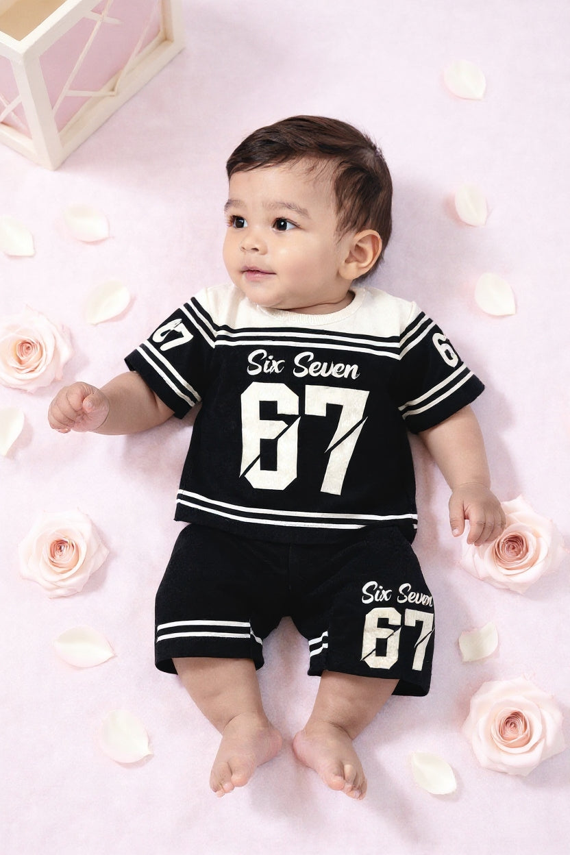 Cute  Kids Summer Co-Ord Set | Soft Cotton T-Shirt & Shorts Outfit for Boys & Girls