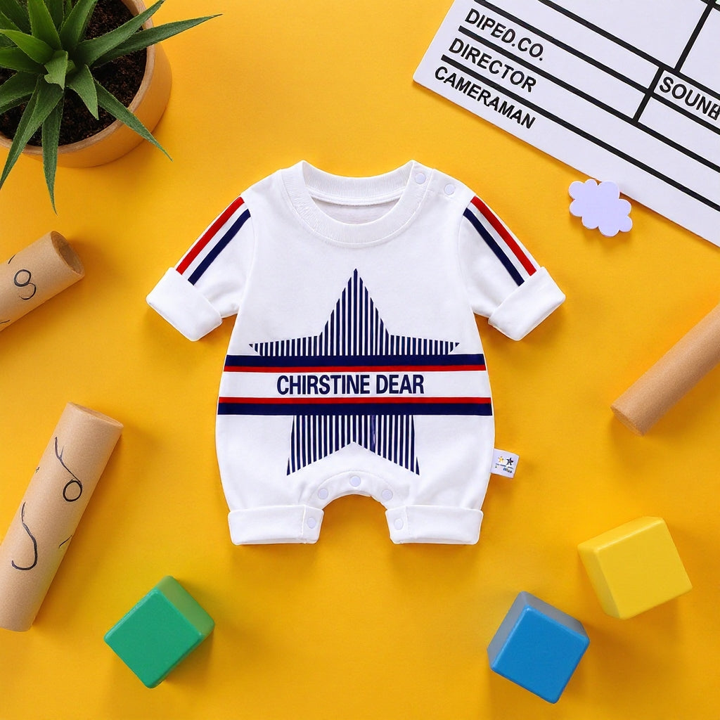 Cute Star Baby Romper – 4 Colors available