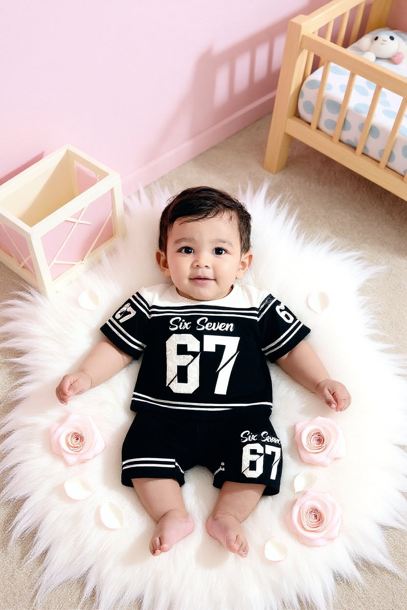 Cute  Kids Summer Co-Ord Set | Soft Cotton T-Shirt & Shorts Outfit for Boys & Girls