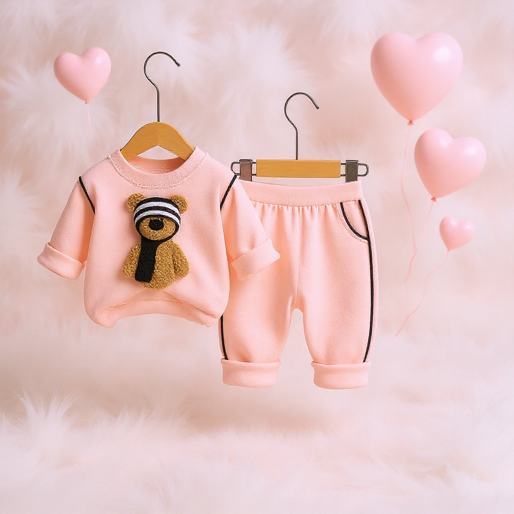 Soft Cotton 2-Piece Suit for Toddlers - Comfortable Top & Bottom Set 👶💖