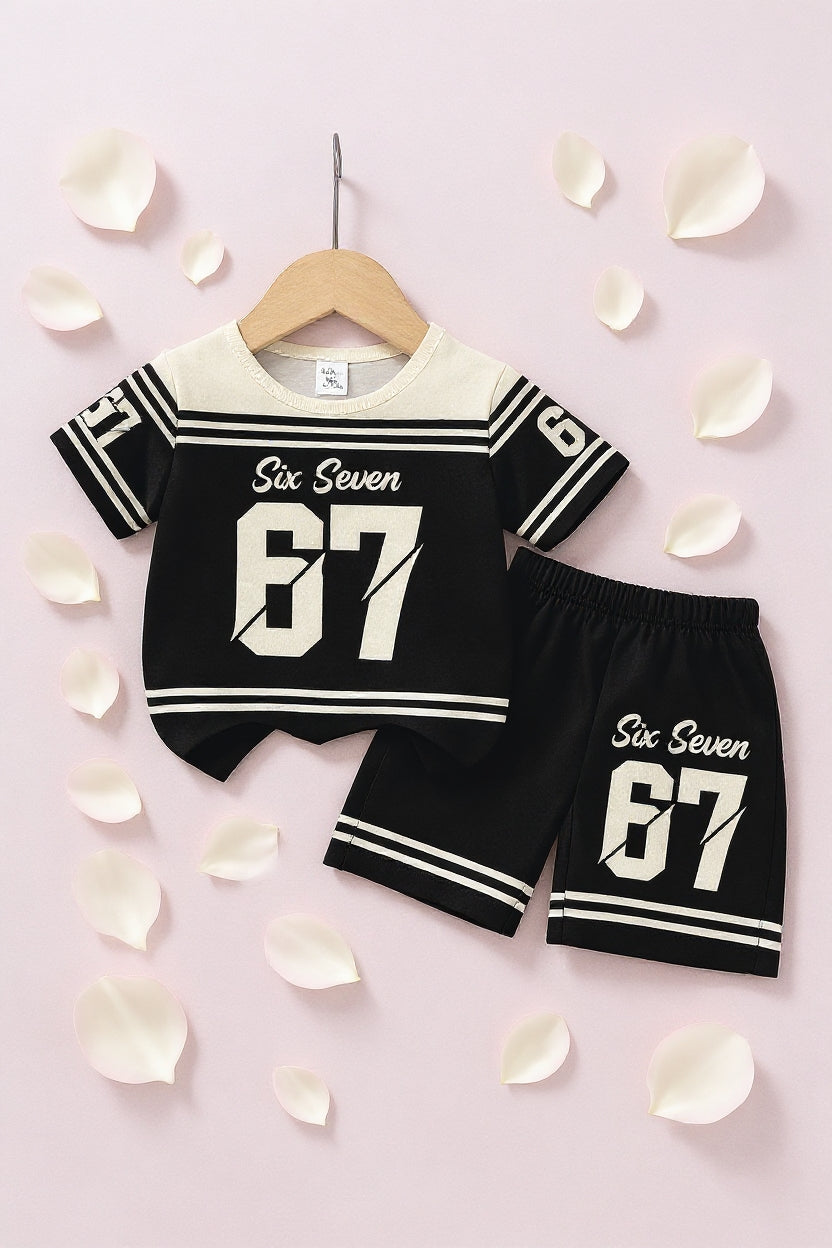 Cute  Kids Summer Co-Ord Set | Soft Cotton T-Shirt & Shorts Outfit for Boys & Girls