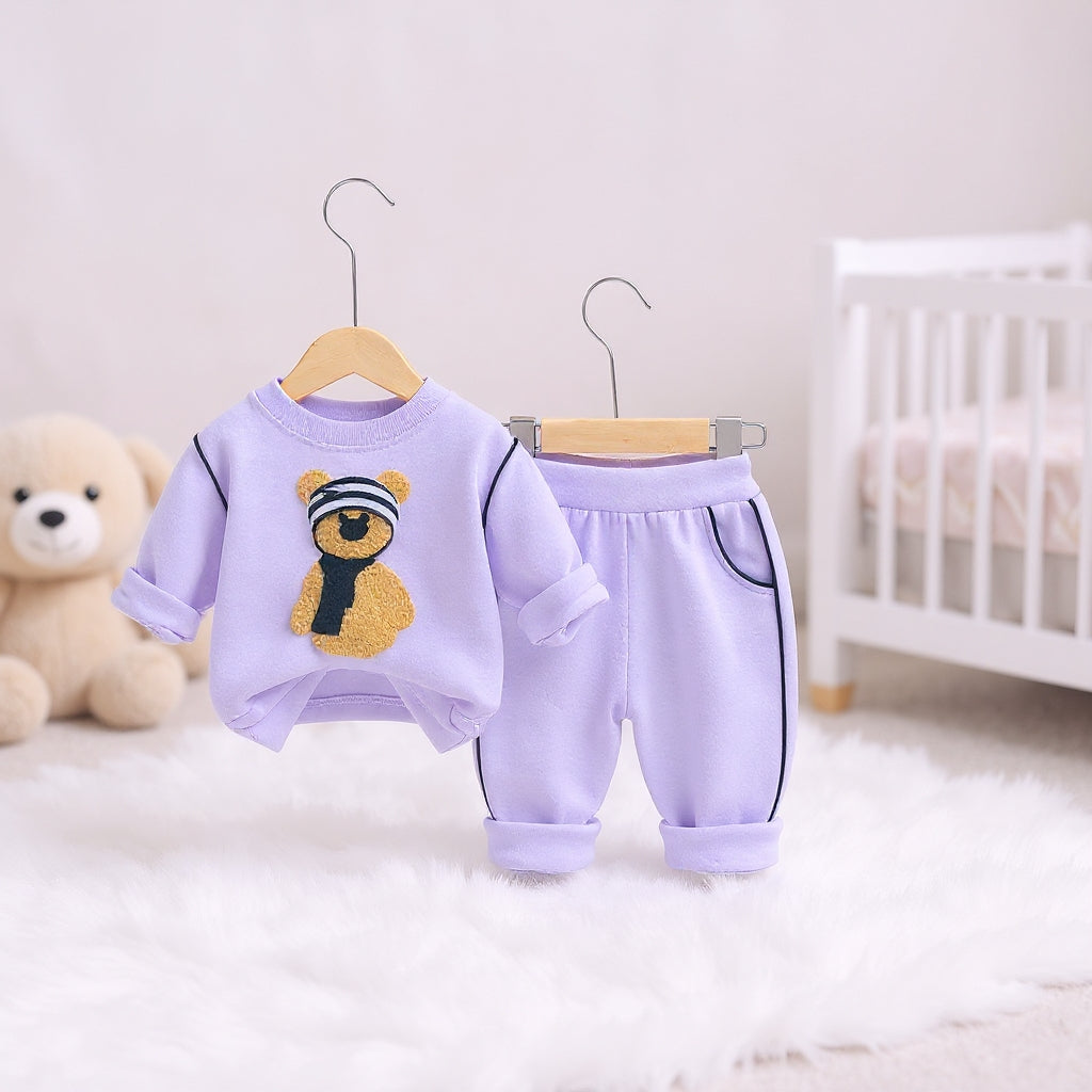 Soft Cotton 2-Piece Suit for Toddlers - Comfortable Top & Bottom Set 👶💖