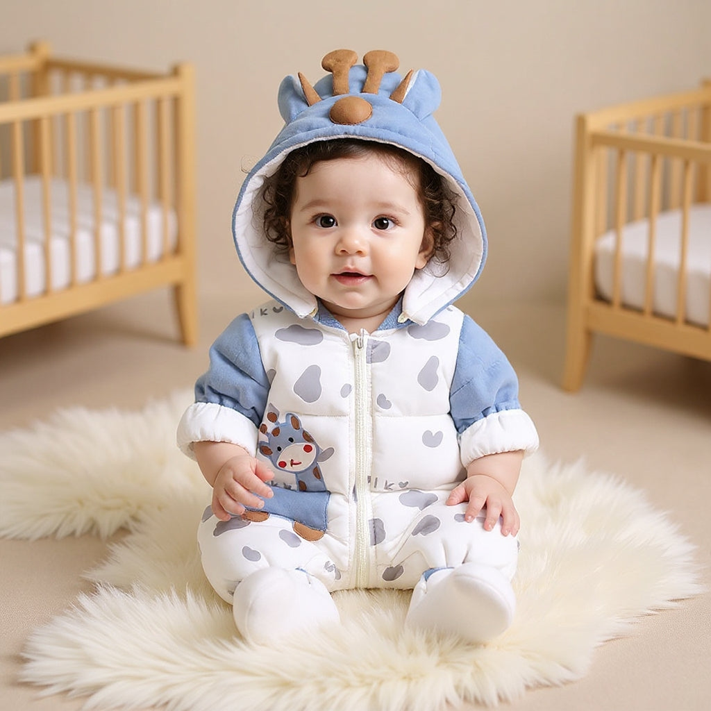 Cute Giraffe Baby Romper – Soft & Cozy Jumpsuit