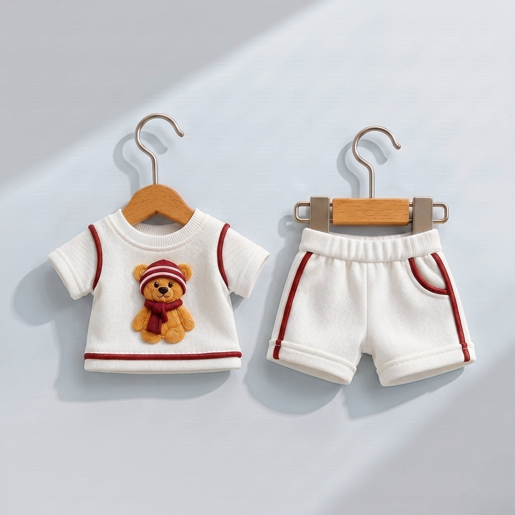 Soft Cotton 2-Piece Suit for Toddlers - Comfortable Top & Bottom Set 👶💖
